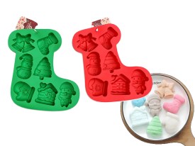 Molde silicona BOTA 7 figuras navidad